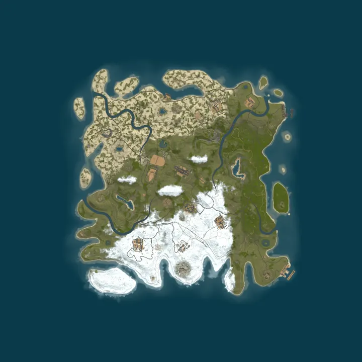 Map of [Vudu Acres] Rust | Vanilla | NA West