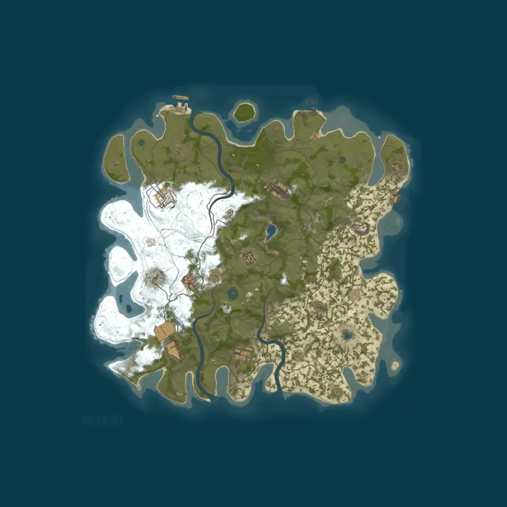 Map of #3 BroRust X50/X100|G WIPE 27.10|MAX5|NoBP|Loot+|Copter