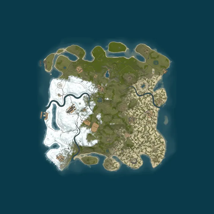 Map of Modded 2x | Noches Cortas | MAPWIPE 26.10 RUSTERZ.COM