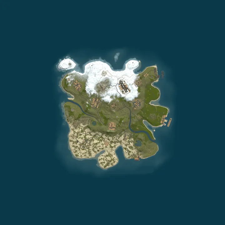 Map of A Shockbyte x Discord Production Rust Server