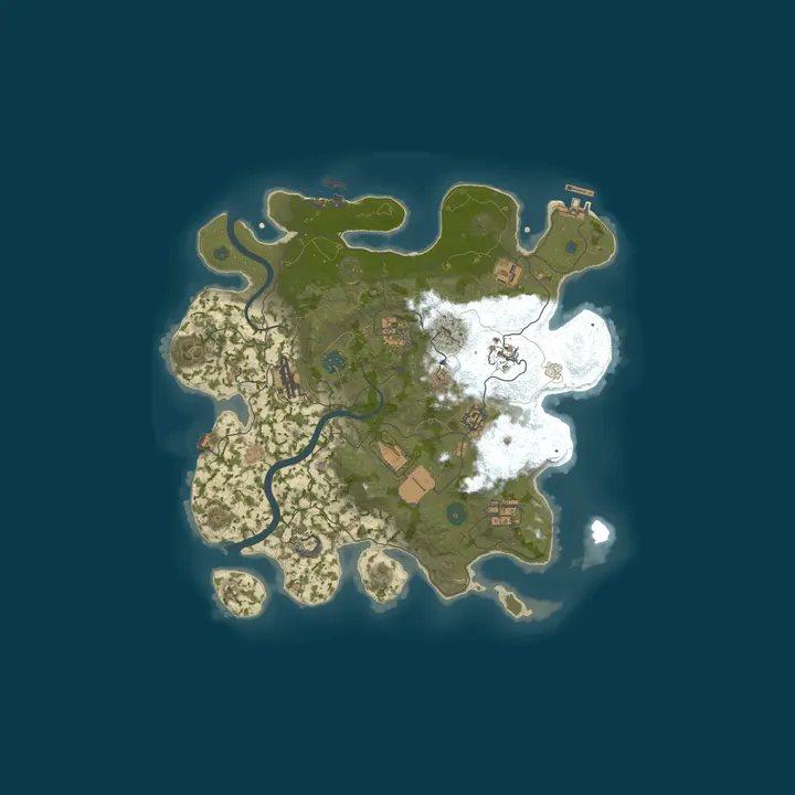 Map of Kazak - Rust Server