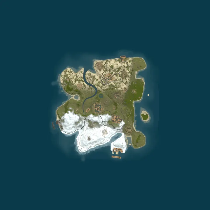 Map of A Shockbyte Rust Server