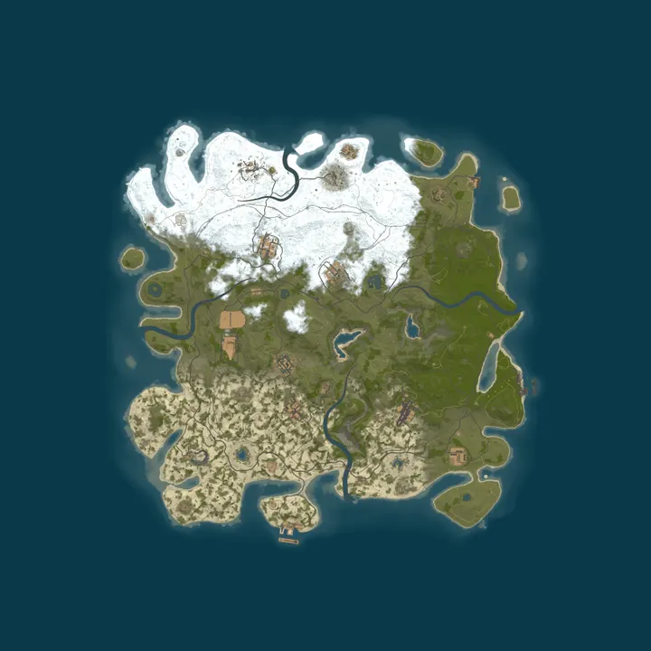 Map of No Rush, Just Rust | Monthly | Starter Friendly