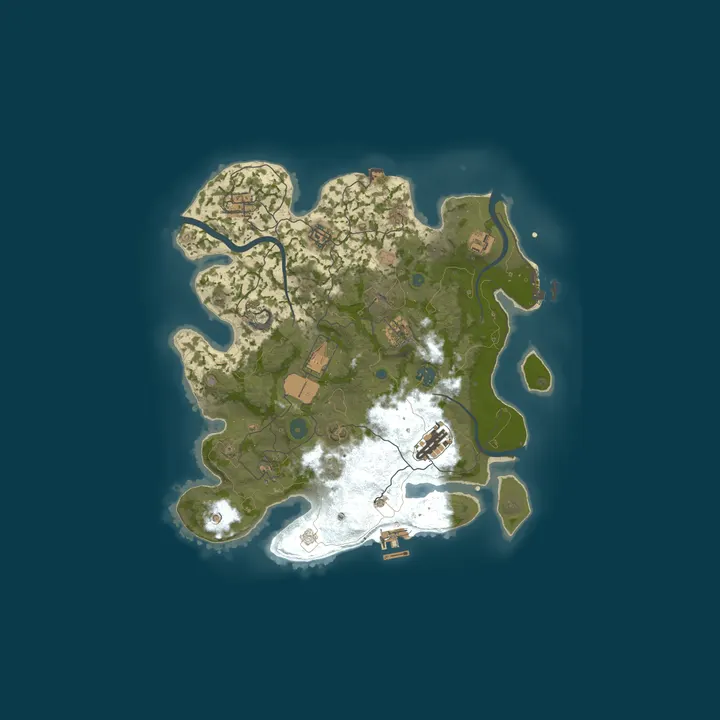 Map of RustRealm.de | Solo | Monthly | No BP Wipe | EU
