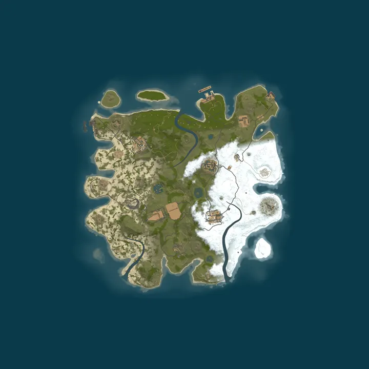Map of KANAO Rust | X2 | Для новичков | Wipe 29.10 | Modded