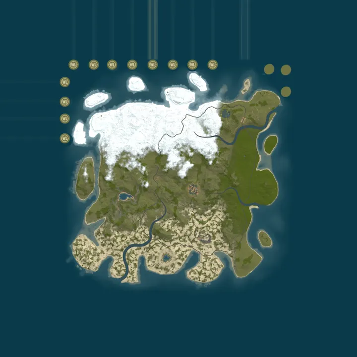 Map of Wastelands 10x PvE | Bosses | Helis | Mineração | Wipe 15 dia