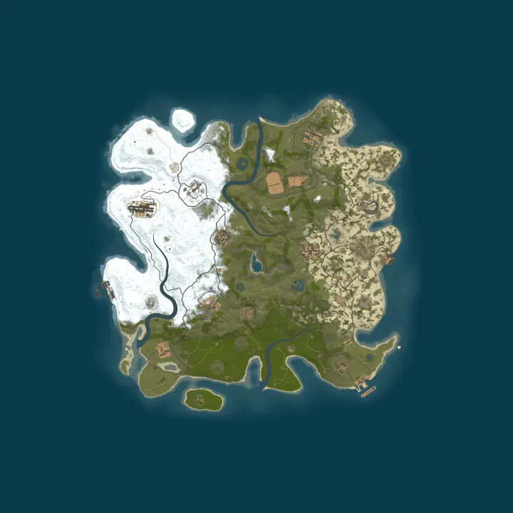 Map of #5 EPIC RUST SOLO [X2|TP|KITS|RPG|PVP] 26.10 Wipe