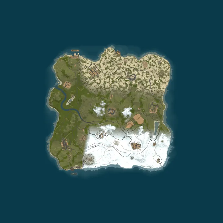 Map of WARBANDITS.GG 10X No BPs Loot++|PvP|MyMini|Shop|Noob Friendly|X