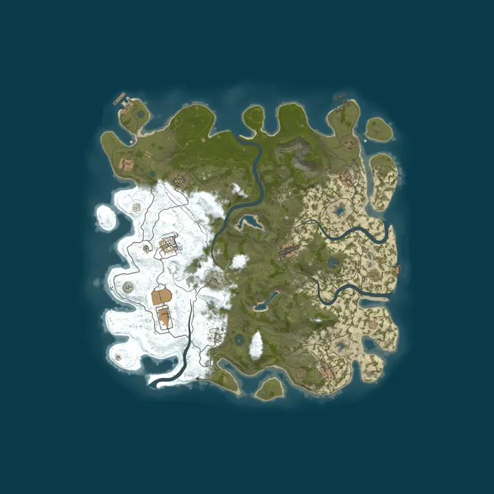 Map of [CAN] Rust Calgary Overkill Vanilla Dedicated | Upkeep 1/4
