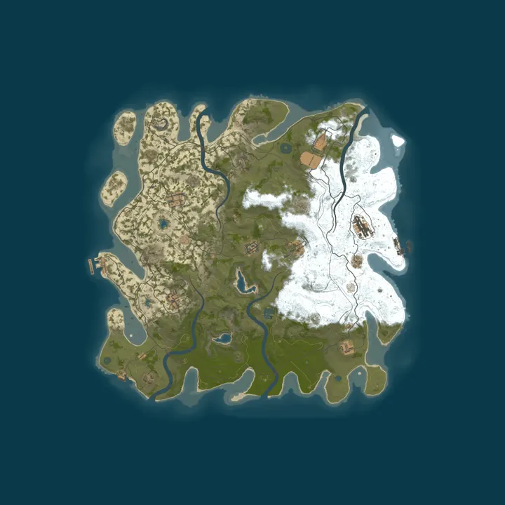 Map of Aqua Rust | Vanilla Main | No BP Wipes | 50% upkeep