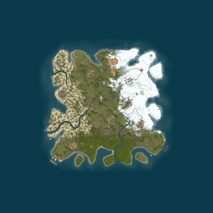 Map of CHILL & KILL | 2X • LOOT+ • MAX4 • 50% UPKEEP • NO P2W