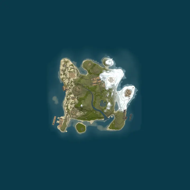 Map of RUST or BUST  1.5X (Duo) (Small Map) (Chill)