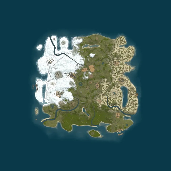 Map of Rare Spawn Rust 10x PVE
