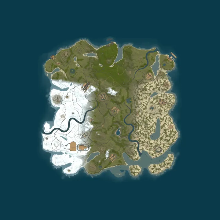 Map of VANILLA 2x2 | GGRust #6 | Для нoвичкoв 2x