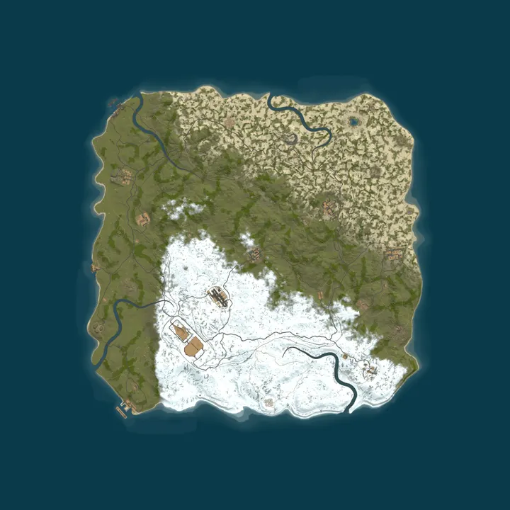 Map of MIRAGE RUST | MONDAY 2x | VANILLA+  | Wipe 26.10