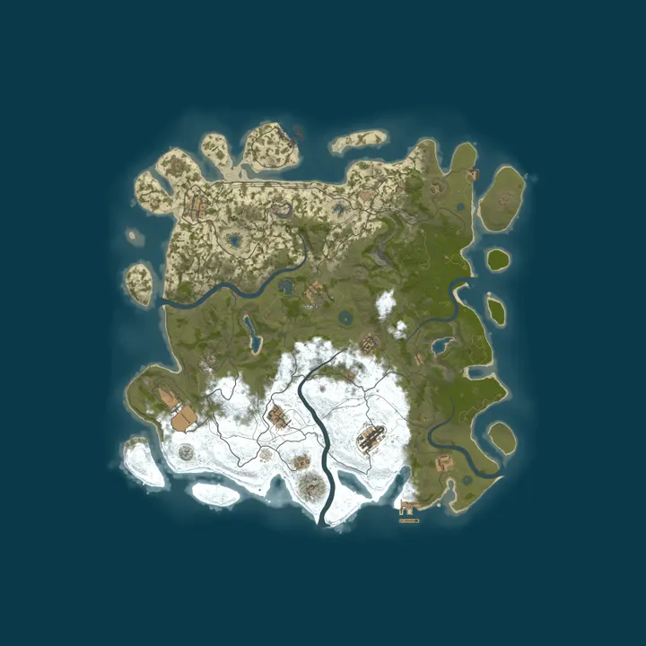 Map of Absolute PVE Friendly RaidableBaseNPC|NPC|RPG|&More