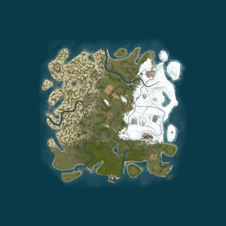 Map of Российский x3-Для Новичков-SURVHUB.RU- 3x