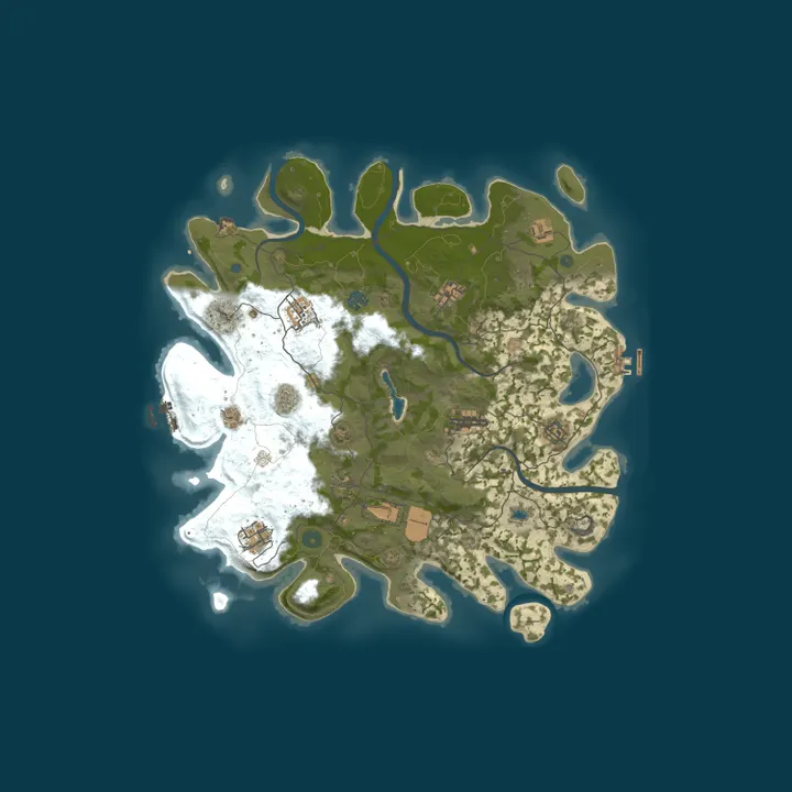 Map of The Long | 2x Nodes | 1/6 Upkeep | Events | Monthly